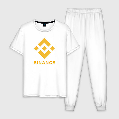 Мужская пижама BINANCE БИНАНС БИРЖА / Белый – фото 1