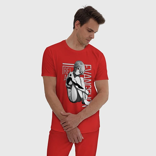 Мужская пижама Евангелион / Красный – фото 3