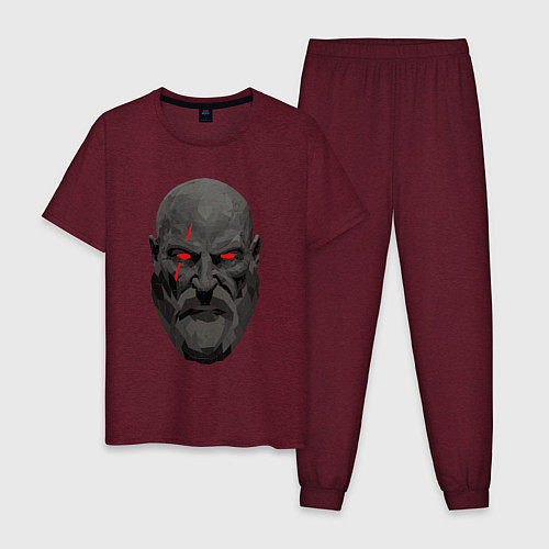 Мужская пижама Kratos ART / Меланж-бордовый – фото 1