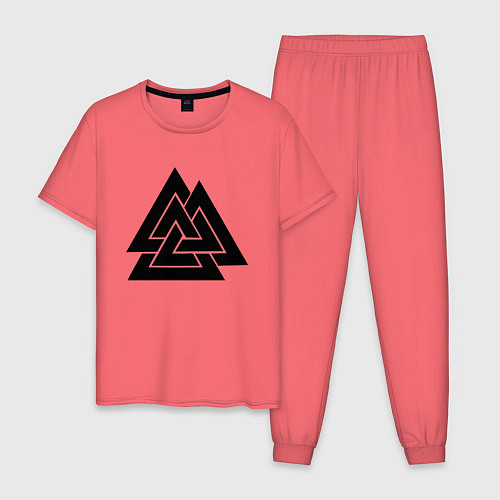 Мужская пижама Валькнут Valknut Z / Коралловый – фото 1