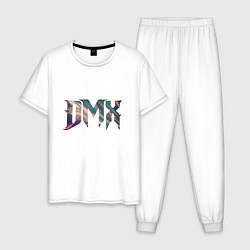 Пижама хлопковая мужская DMX Color, цвет: белый
