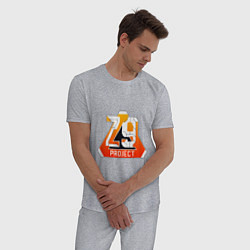 Пижама хлопковая мужская PROJECT Z 9 STANDOFF 2, цвет: меланж — фото 2