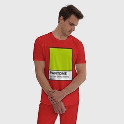 Пижама хлопковая мужская Shrek: Pantone Color, цвет: красный — фото 2