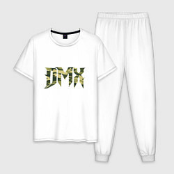 Пижама хлопковая мужская DMX Soldier, цвет: белый