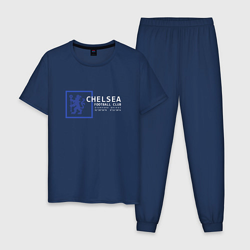 Мужская пижама FC Chelsea Stamford Bridge 202122 / Тёмно-синий – фото 1