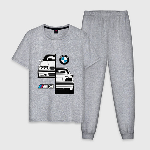 Мужская пижама BMW M3 E 36 БМВ М3 E 36 / Меланж – фото 1