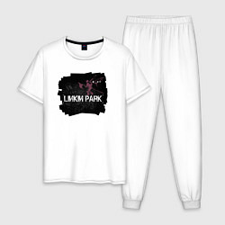 Пижама хлопковая мужская Linkin Park LP 202122, цвет: белый