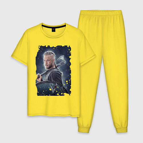 Мужская пижама Рагнар / Желтый – фото 1