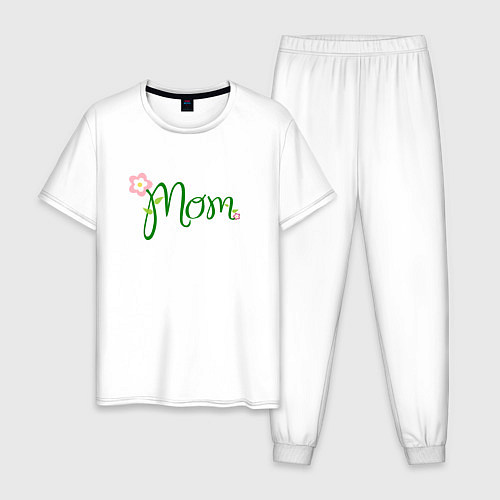 Мужская пижама Mom / Белый – фото 1