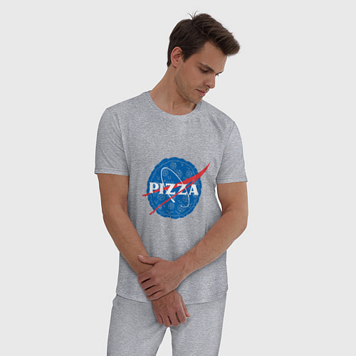 Мужская пижама NASA Pizza / Меланж – фото 3