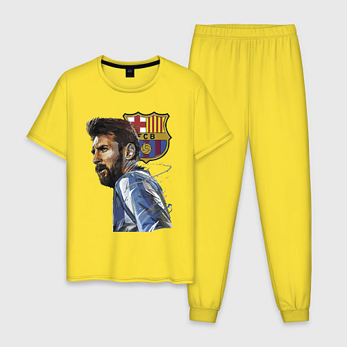 Мужская пижама Lionel Messi Barcelona Argentina Striker / Желтый – фото 1