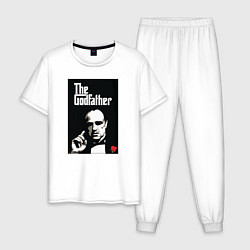 Пижама хлопковая мужская Вито Корлеоне, цвет: белый