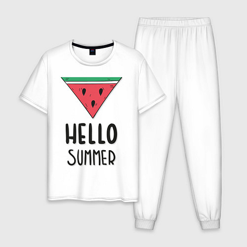 Мужская пижама HELLO SUMMER / Белый – фото 1