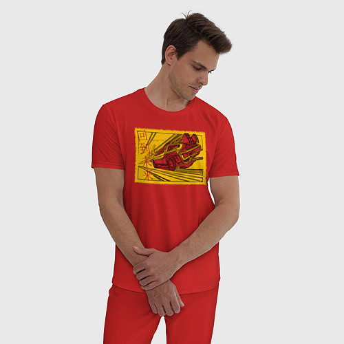 Мужская пижама Delorian v 2 / Красный – фото 3