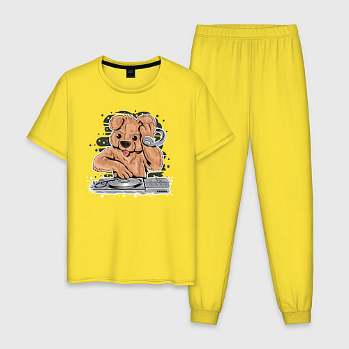 Мужская пижама DJ Bear / Желтый – фото 1