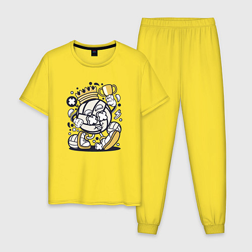 Мужская пижама Чемпион / Желтый – фото 1