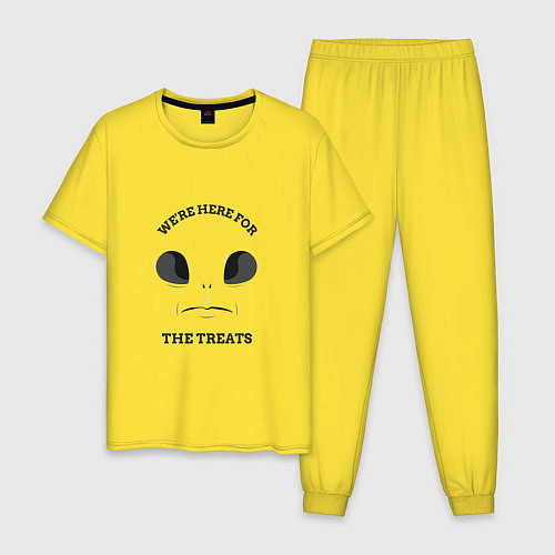 Мужская пижама Инопланетянин / Желтый – фото 1
