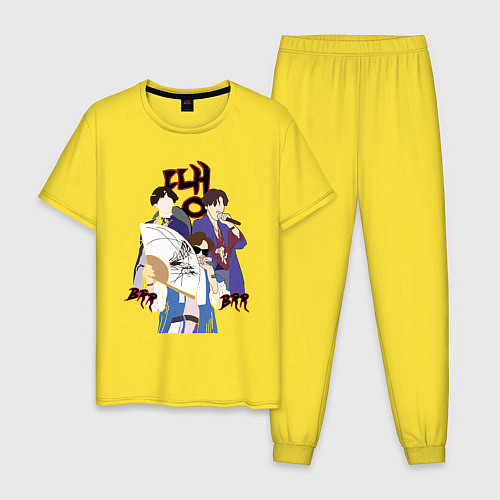 Мужская пижама DDAENG / Желтый – фото 1
