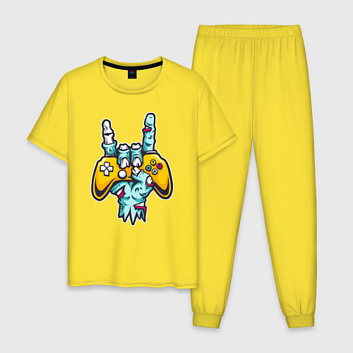 Мужская пижама Игрок однажды, игрок навсегда / Желтый – фото 1