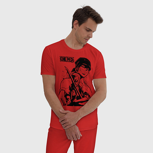 Мужская пижама Ророноа Зоро One Piece / Красный – фото 3