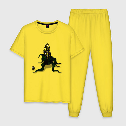 Мужская пижама Злая кукуруза / Желтый – фото 1