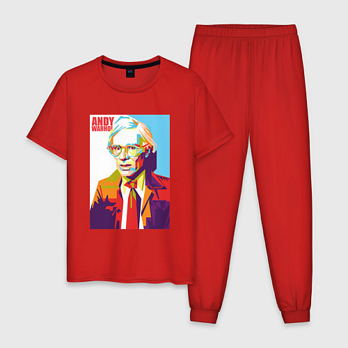 Мужская пижама Энди Вархо / Красный – фото 1