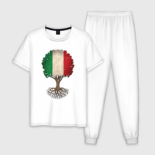 Мужская пижама Italy Tree / Белый – фото 1