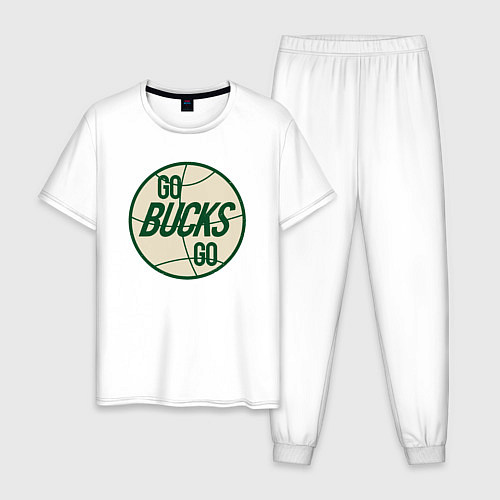 Мужская пижама Go Bucks Go / Белый – фото 1