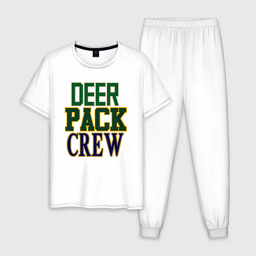 Мужская пижама Deer Pack Crew / Белый – фото 1
