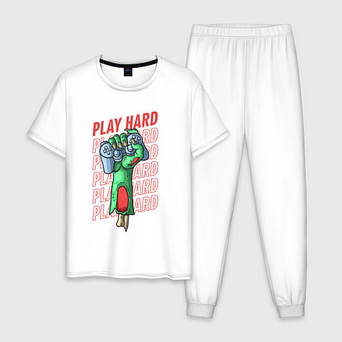 Мужская пижама Play Hard / Белый – фото 1