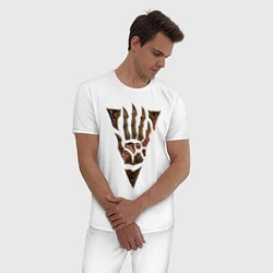 Пижама хлопковая мужская Символ Морровинда, цвет: белый — фото 2