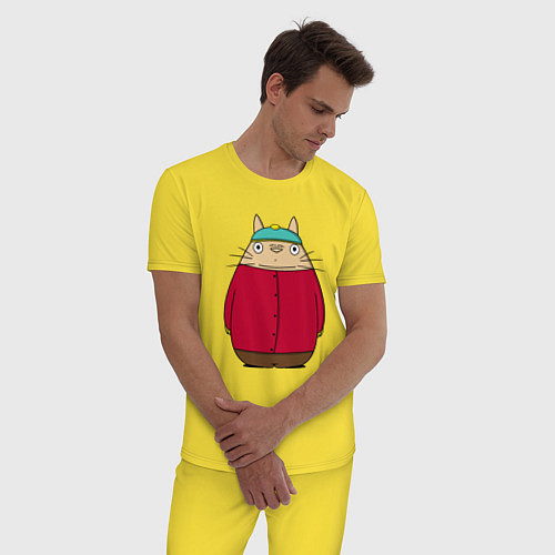 Мужская пижама Totoro Cartman / Желтый – фото 3