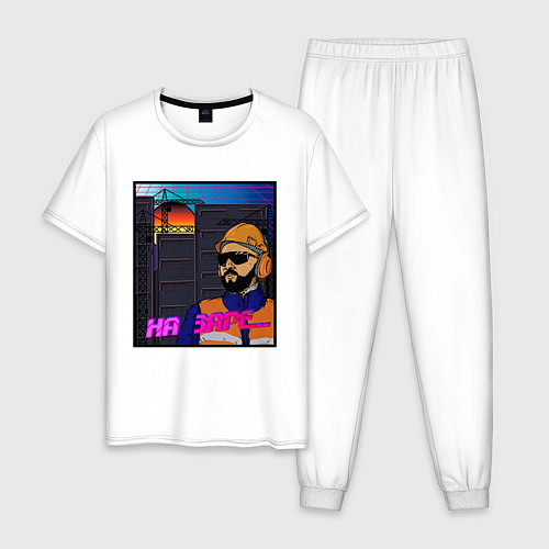 Мужская пижама Альянс - На заре / Белый – фото 1