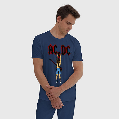 Мужская пижама ACDC - Flick of the Switch / Тёмно-синий – фото 3
