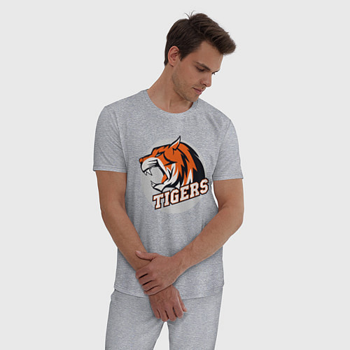 Мужская пижама Sport Tigers / Меланж – фото 3