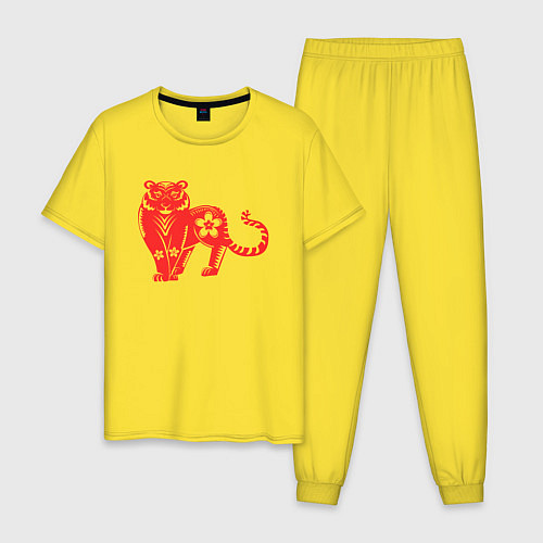 Мужская пижама Red Tiger / Желтый – фото 1