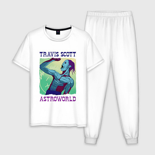 Мужская пижама ASTROWORLD TRAVIS SCOTT Z / Белый – фото 1