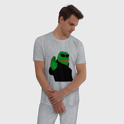 Пижама хлопковая мужская Pepe stop, цвет: меланж — фото 2