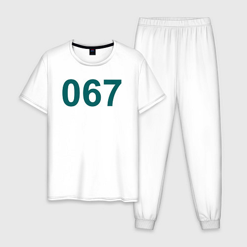 Мужская пижама Игрок 067 / Белый – фото 1