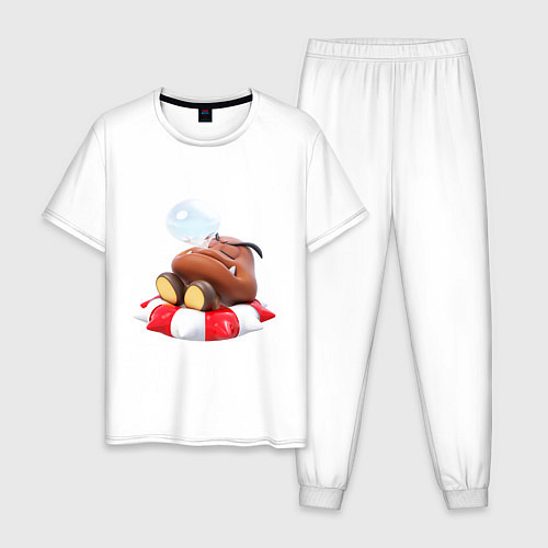 Мужская пижама GoombaSleep / Белый – фото 1