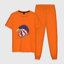 Пижама хлопковая мужская White Eagle, цвет: оранжевый