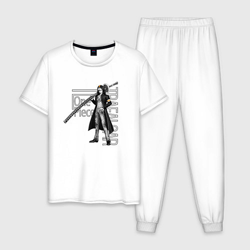 Мужская пижама Трафальгар Ло из Ван Пис / Белый – фото 1