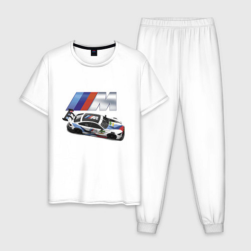 Мужская пижама BMW Great Racing Team / Белый – фото 1