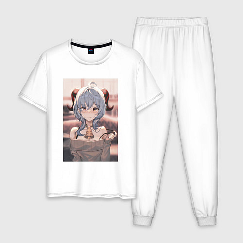 Мужская пижама Gensin Impact Гань Юй / Белый – фото 1