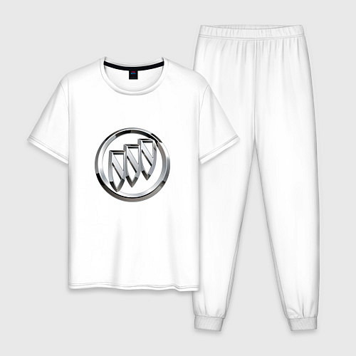 Мужская пижама Buick Big Logo / Белый – фото 1