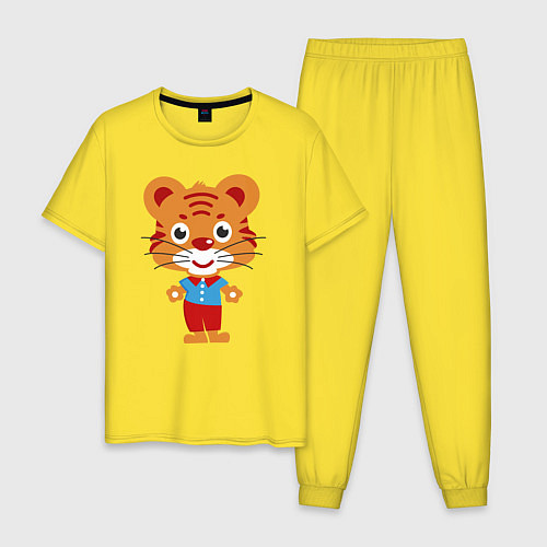 Мужская пижама Тигряша / Желтый – фото 1