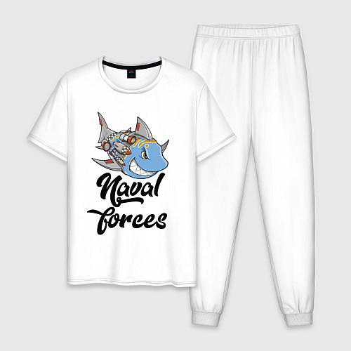 Мужская пижама Военно-морские силы / Белый – фото 1