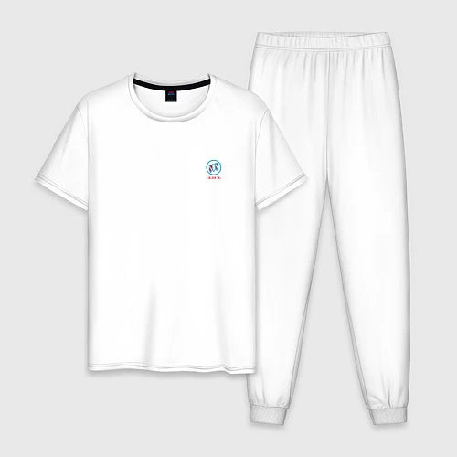 Мужская пижама Buick Mini color logo / Белый – фото 1