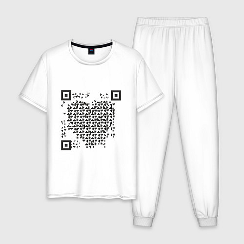 Мужская пижама QR Love / Белый – фото 1