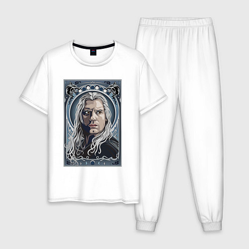 Мужская пижама ВЕДЬМАК НЕТФЛИКС / Белый – фото 1